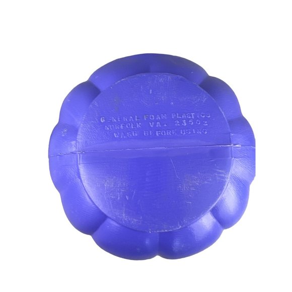 Vintage General Foam Plastic Blow Mold Purple Halloween Candy Pumpkin Bucket USA - Picture 5 of 5